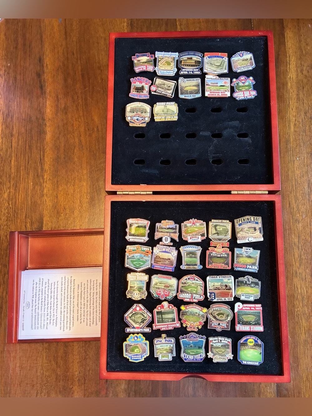 Willabee & Ward Major League Baseball Stadium Pin Collection Box Display ONLY